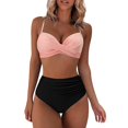 thumbnail image 1 of Mejor Belleza Mujer Traje de Baño de Moda Aumentar el tamaño 2 Piezas Tankini Tops de Bikini y Partes de Abajo Multicolor S, 1 of 4