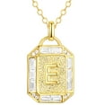 thumbnail image 6 of Adult 14KT Gold Flash Plated Initial Double Necklace Set with Simulated Diamonds, 6 of 7