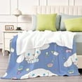thumbnail image 4 of Cinnamoroll Cinnamon-Anti-Pilling Flannel Blanket Soft Lightweight Plush Fuzzy Cozy Luxury Blanket for Home and Kitchen Use – Perfect for Kids and Adults 32"*48"(80cm*120cm), 4 of 6