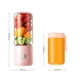 thumbnail image 3 of Taza exprimidora eléctrica, mezcladora recargable por USB, potente licuadora de frutas, limones y naranjas sin tapa rosa 380ml mayimx exprimidor electrico, 3 of 3