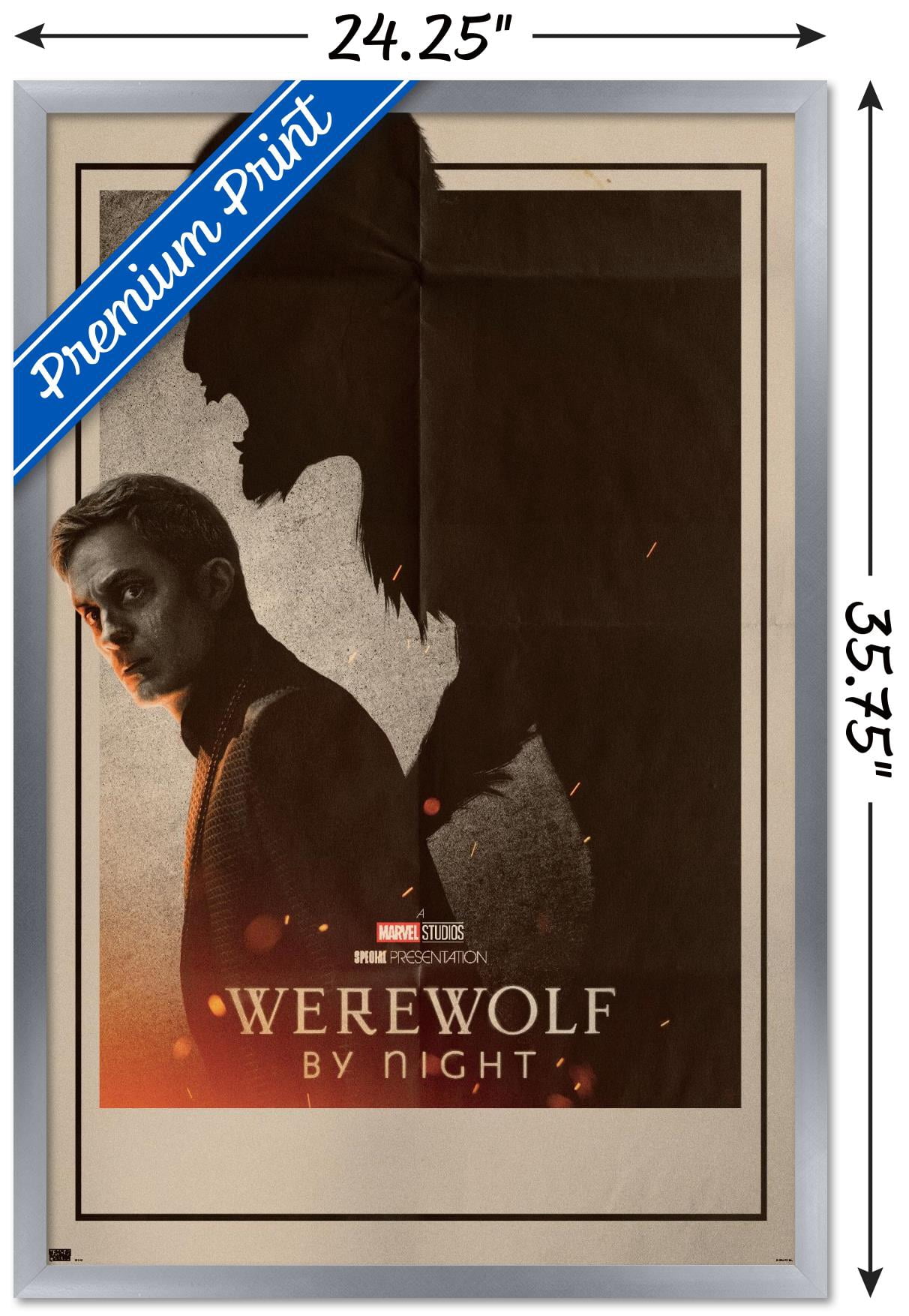 Marvel Werewolf By Night - One Sheet Wall Poster, 22.375" x 34" Framed
