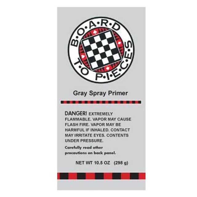 Board To Pieces BTPSP02 Gray Spray Primer