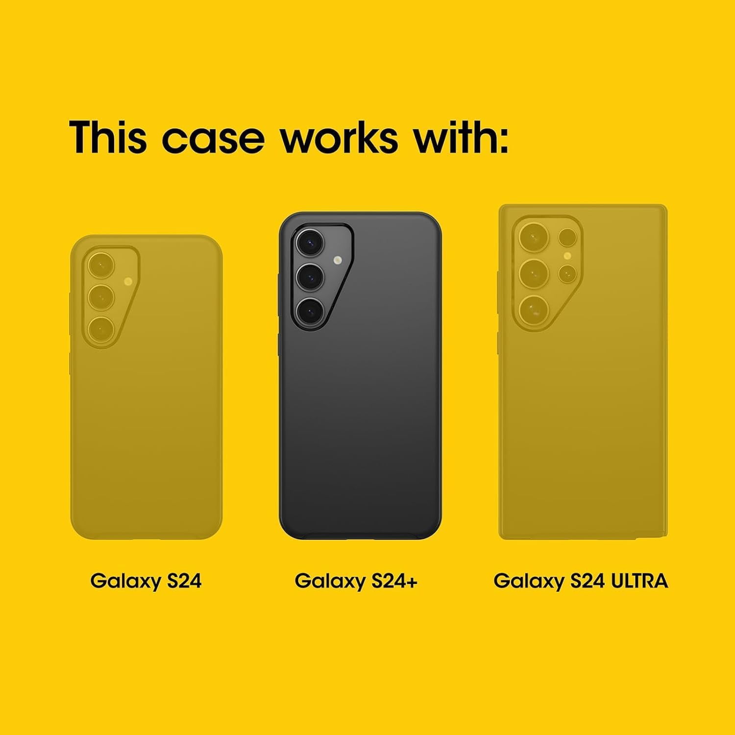 OtterBox Samsung Galaxy S24+ (Only) - Commuter Series Case - Dont Be Blue - Slim & Tough - Pocket-Friendly - with Port Protection - Non-Retail Packaging