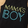 thumbnail image 5 of Toddler Baby Boy Outfits Summer Clothes Set Mama's Boy Letter Print Tank Top and Beach Shorts Vacation Playwear Summer Outfits 12M 18M 24M 2T 3T, 5 of 7