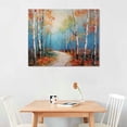 thumbnail image 2 of Shiartex Canvas Wall Art Picture 20x16in for Living Room Bedroom Art Modern Fall Decor Silver Birch 20x16in, 2 of 3