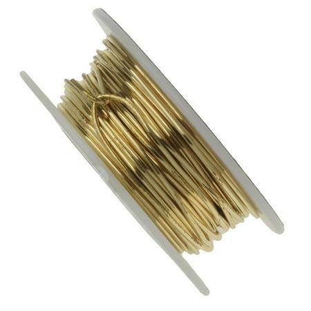 Brass Twisted Wire - Vintaj Parawire, Solid Brass Craft Wire 18 Gauge Thick, 30 Foot Spool, Brass