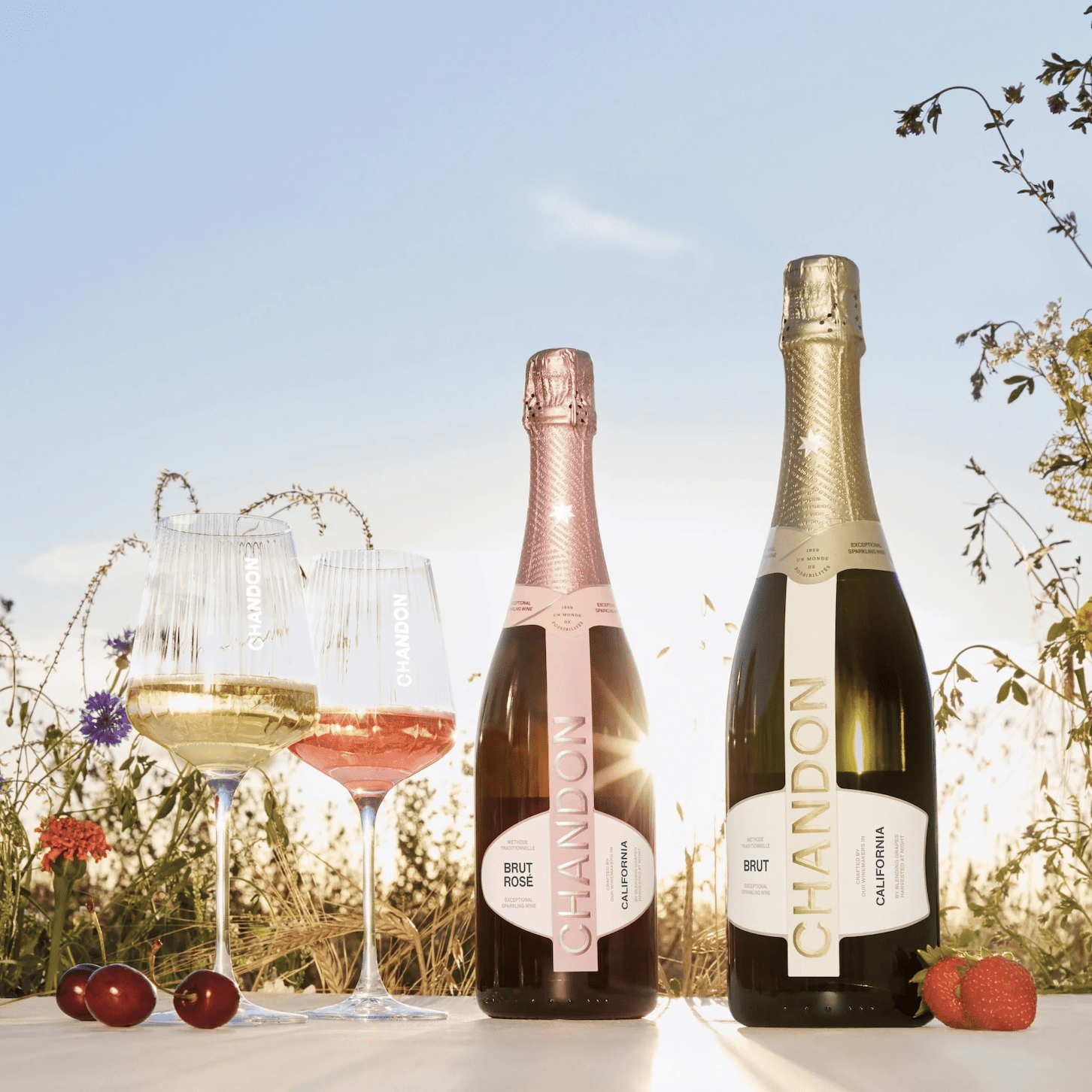 Chandon Brut Sparkling White Wine 750ml - Elegant Citrus & Brioche Flavor