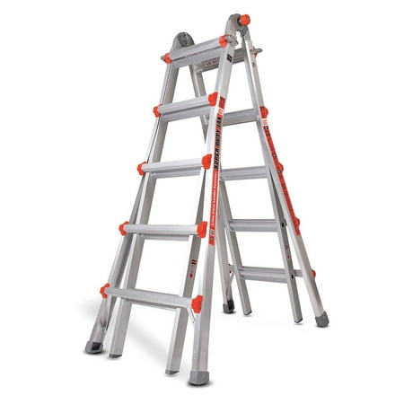 22 ft. Aluminum Multipurpose Ladder, 375 lb. Load Capacity, 48.5 lb.Net Weight