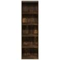 thumbnail image 5 of SONGMY LUDER Book Shelf, 5-Tier Bookshelf, Bookcase, 9.4" x 15.8" x 52", for Living Room, Bedroom, Home Office, Amber Pine, 5 of 6