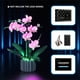 thumbnail image 3 of Kit de construcción de orquídeas LED,Kit de construcción de orquídeas LED Juego de luces LED Pantalla Decoración de plantas Funcionalidad inteligente, 3 of 8