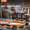 thumbnail image 2 of VEVOR Leather Cutting Machine, 11 x 5.5 in Embossing Plate Manual Die Cutter, 0.47 in Pressure Stroke Leather Embossing Machine, Dual Guide Shafts Die Cut Machine for Various of Materials, 2 of 9