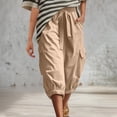 thumbnail image 5 of Posijego Women's Cargo Capri Pants with Multiple Pockets Cropped Pants Trendy Summer Outdoor Travel Capris Pants for Women, 5 of 6