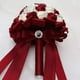 thumbnail image 2 of Broche hecho a mano Ramo de novia Nupcial Satén Rosas Flores Cuentas de diamantes de imitación Ramos Ramo de boda Ramo artificial Ramo de rosas Decoración BANYUO Hogar, 2 of 3