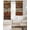 orange, variant on Teal Green Brown Blackout Curtains 45 Inches Long, Kitchen Black Out Window Treatments, Farmhouse Dog Paw Vintage Thermal Insulated Lined Drapes for Small Window with Grommet 42"x45"