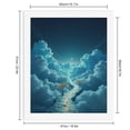 thumbnail image 2 of Paint By Numbers Kit for Adults Beginner - DIY Pathway Through Dreamy Clouds Moon Canvas Painting Kits for Adults, Frameless Paint By Number for Adults for Home Wall Decor 16x20 Inch, 2 of 7
