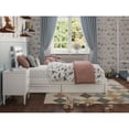 thumbnail image 5 of Emelie Twin Wood Platform Bed with Panel Footboard and Storage Drawers in White, 5 of 10