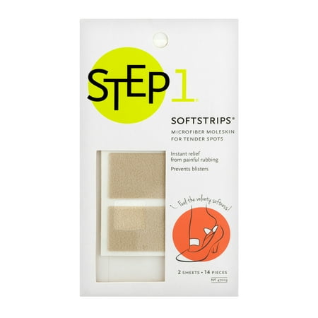 Vintage Moleskin - Step 1 Softstrips Microfiber Moleskin, 1.0 CT
