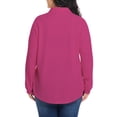 thumbnail image 3 of Cuteduck Women's Plus Size Waffle Knit Tops Henley Long Sleeve Fall Casual Shirts 1X-5X, 3 of 10