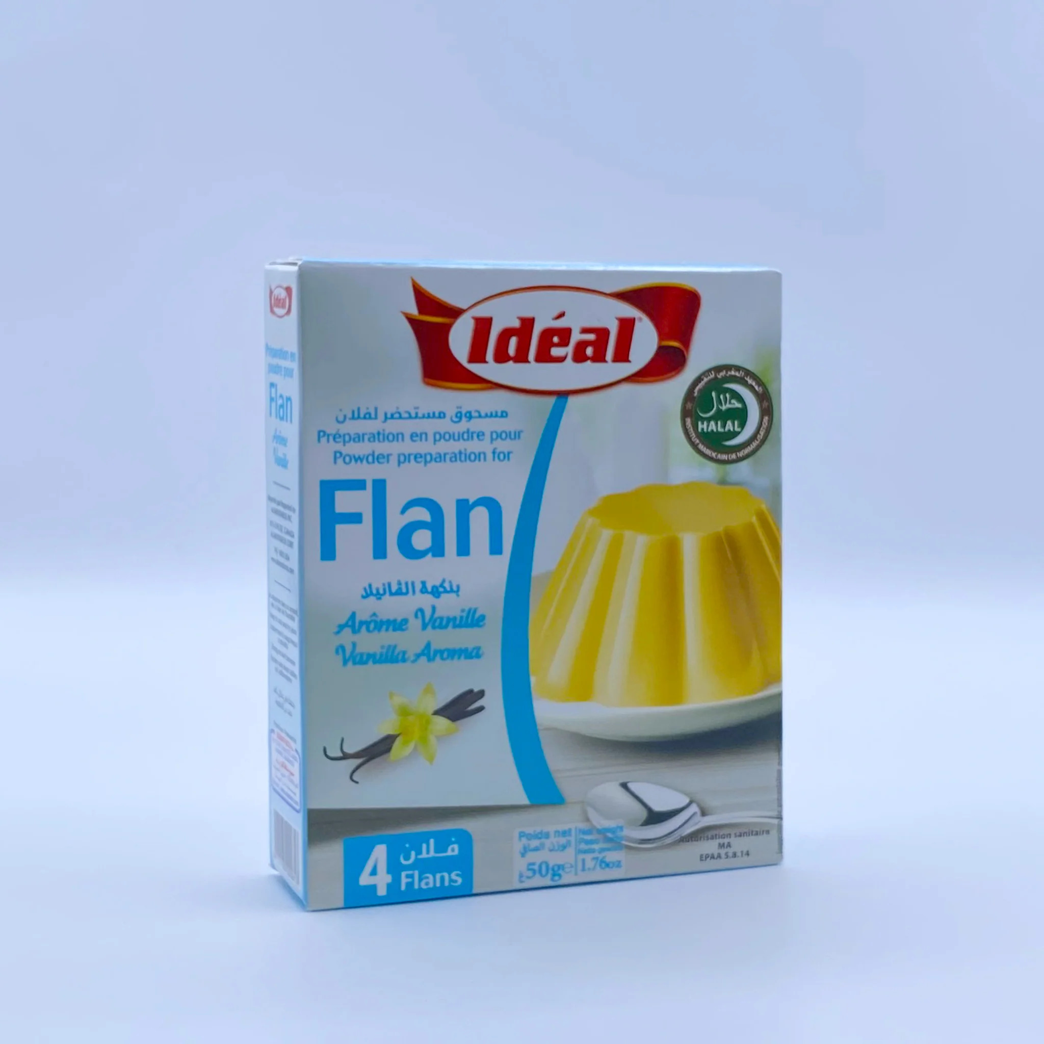 Ideal flan vanilla flavored