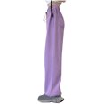 thumbnail image 4 of Annhoo Wide Leg Pants Woman Casual High Elastic Waist Pants Plus Size Baggy Comfy Palazzo Trousers with Pockets, 4 of 4