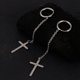 thumbnail image 4 of Punk Hippy Rock Hombres Mujeres Pendientes de acero inoxidable No Cruz Sunnimix Pendiente de cruz de acero inoxidable, 4 of 8