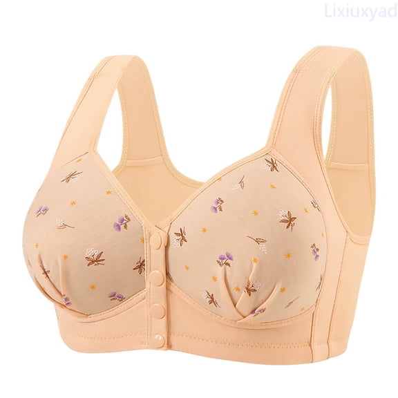 Lixiuxyad Ultimate Full Coverage Bra For With Superior Support And Comfort All Day Wireless T Shirt Bra Seamless Underwear For Plus Bust,Bras for Women Beige 36