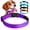 Purple, variant on Mpiqi Reflective Polyester Adjustable Dog Collar, Purple, Large , Soft Breathable Dog Collar for Large Dogs with Buckle