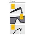 thumbnail image 5 of Gafas de sol cuadradas extragrandes sin montura para hombre y mujer, 5 of 5