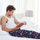 thumbnail image 5 of Balery Nautical Style Sailboat Pantalones de pijama para hombre, pijama ultraligero, pantalón de descanso-Small, 5 of 6