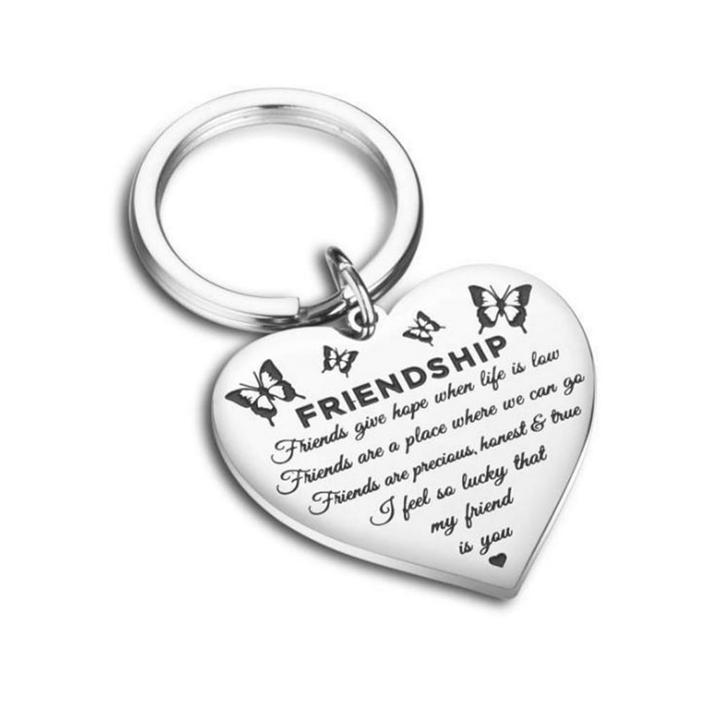 AkoaDa AkoaDa Best Friends Heart Pendant Key Ring Friendship Keychain