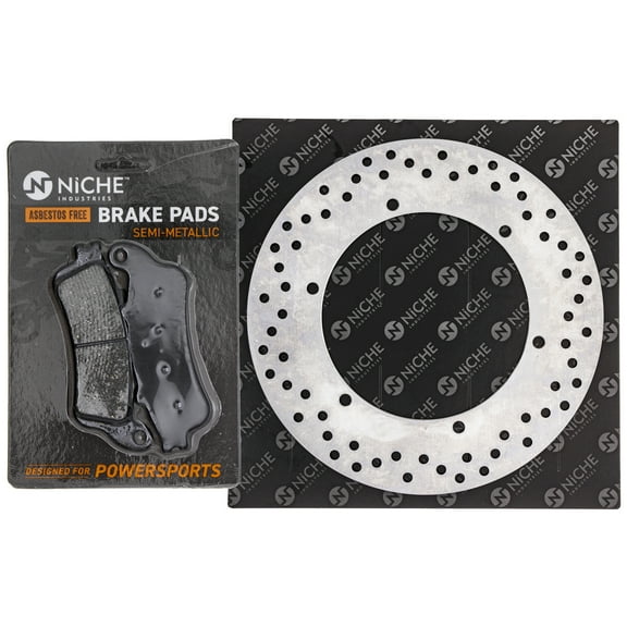 Niche Rear Right Brake Rotor Pad Kit for Honda 06435-MBL-D03 Motorcycle MK1006605
