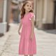 thumbnail image 5 of Teen Girls Dresses Casual Summer Midi Dress with Pockets Short Sleeve Loose Fit Flowy Sundress for Beach Party ,Sie:90, 5 of 9