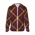thumbnail image 2 of Lsque Buffalo Check Plaid UPF 50+ Lightweight Sun Protection Men's Women's Long Sleeve Shirt, Hoodie Performance -Small, 2 of 9