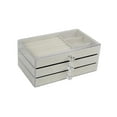 thumbnail image 2 of JilgTeok 1 Packs Drawer Multifunctional Dustproof Stackable Jewelry Box Simples Display Premium Jewelry Organizer Holder for Ring Stud Earring Necklace, 2 of 6