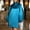 Blue, variant on asdoklhq Party Dresses for Women Solid Color High Neck Batwing Long Sleeve Loose Dress Skirt Purple XL