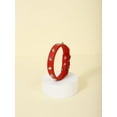 thumbnail image 1 of Zhuge Collar para gatos con hebilla ajustable, suave, para perros pequeños o gatos (rojo, talla M), 1 of 4
