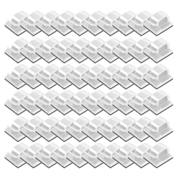 Yammee 60Pcs Outdoor Light Clips Upgraded Adhesive Outdoor Light Clips Light Holder