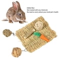 thumbnail image 3 of Estera De Hierba De Conejo Y Juguete De Pelota, Juego De Juguete Para Masticar Para Hámster Con Molienda De Dientes Segura Para Prevenir La Corrosión Para Conejillo De Indias, 3 of 7