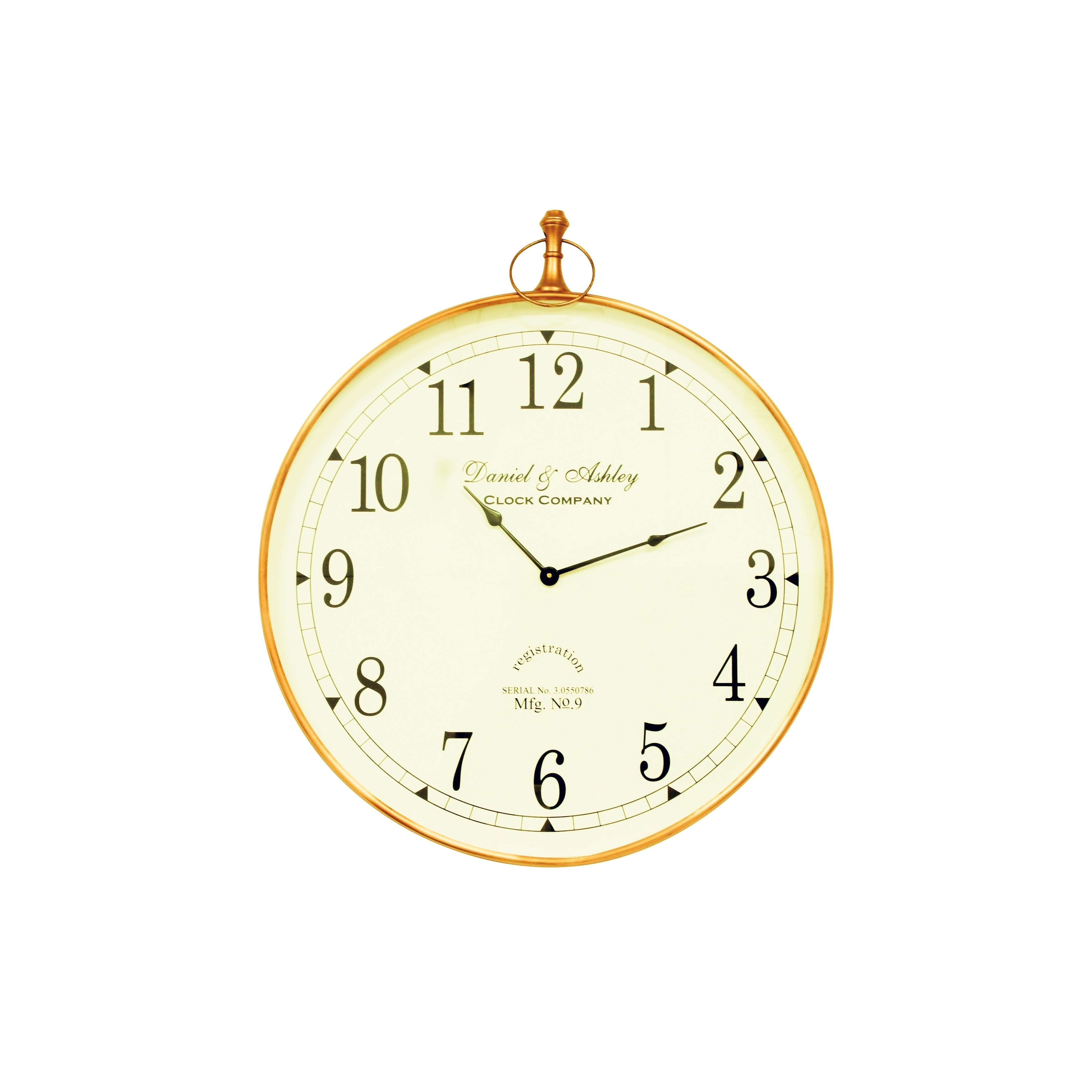 Saffron Fabs Steel 24inch Round Wall Clock