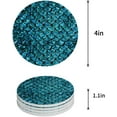 thumbnail image 1 of RYLABLUE Mermaid Fish Scales Set of 4 Round Coaster for Drinks, Absorbent Ceramic Stone Coasters Cup Mat with Cork Base for Home Kitchen Room Coffee Table Bar Decor, 1 of 5
