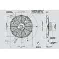 thumbnail image 2 of Spal Advanced Technologies 12in Pusher Fan Curved Blade 1292 CFM, 2 of 3