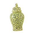 thumbnail image 3 of jicheng Ceramic Ginger Jar Hollow Bedroom Luxury China Chinoiserie Design Temple Jar green, 3 of 9