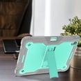 thumbnail image 3 of Allytechgroup Rugged Case for Apple iPad Air 11 M3 M2 2025 2024, Dual-Layers Kickstand Anti-Scratch Bumper With Pencil Holder Lightweight Kids Friendly Case Cover for iPad Air 11", Green, 3 of 8