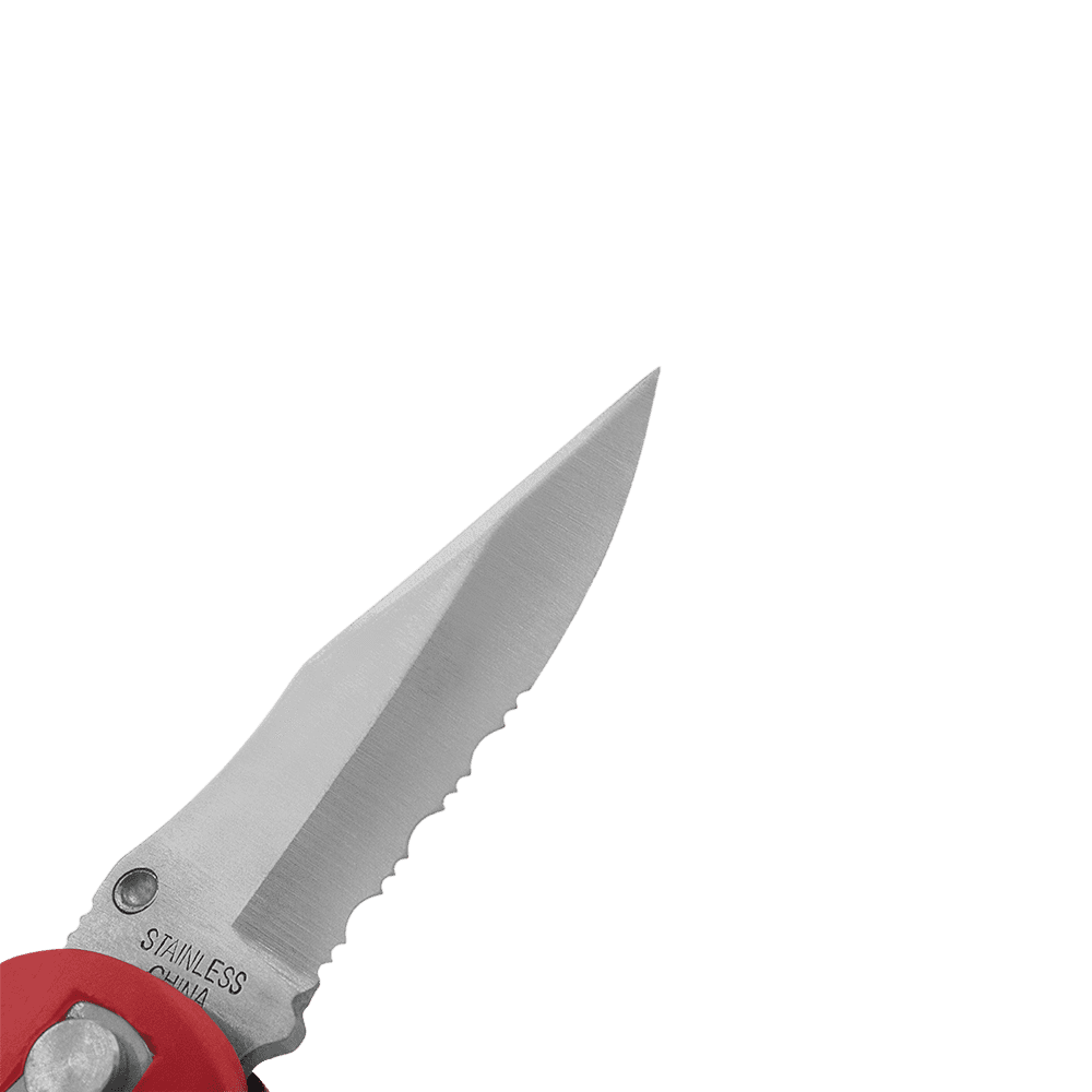 Zenport CSK7021 Deluxe Folding Pocket Knife, Half Serrated Blade, 2.75-Inch - 3 Pack