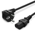 thumbnail image 1 of European EU CEE7 VII Schuko Plug Mains Lead, Kettle Lead Power Cord/Mains Cable Lead/Type C Plug for Computer/PC (2M) (Black), IEC320-C13 to CEE 7/3 plug Mains Power Cable Lead for PC, Monitor 4K LCD, 1 of 5