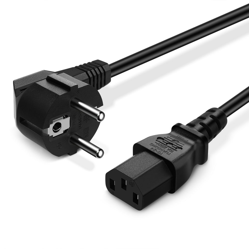 European EU CEE7 VII Schuko Plug Mains Lead, Kettle Lead Power Cord