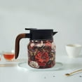 thumbnail image 3 of Vintage Floral Pattern Tea Thermos,Thermos Tea Pot,Floral Pattern Tea-Built-In Infuser,Stainless Steel Thermal Carafe with Lid,Coffee Pot And Tea Separation Thermal Insulation Pot 800ml, 3 of 6