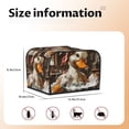 thumbnail image 5 of Balery Cartoon Scottish Duck Pattern Oven Cover Kitchen Bread Machine Protector, 4 Slice Toaster Cover for Home, Anti Dust Fingerprint Coaster Cover, 5 of 7