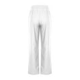 thumbnail image 4 of ABATAB Pants for Women Casual High Waisted Pull on Pants Loose Fit Lounge Pure Color Beach Trousers with Pockets, 4 of 6