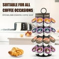 thumbnail image 3 of Estbridge 4-Tier K-Cup Holder Compatible with 36 K-Cups Pods  Coffee Pod Carousel  Coffee Bar Accessories  Coffee Pod Storage Stand Detachable Organizer for Countertop  Spins 360-Degrees, 3 of 6